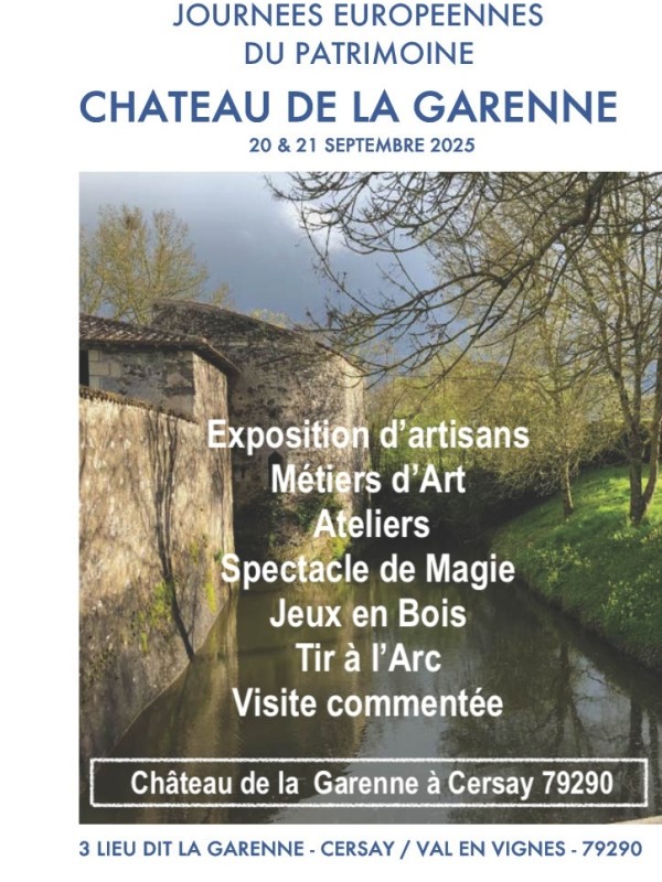 JEP au château de la Garenne à Cersay (79)