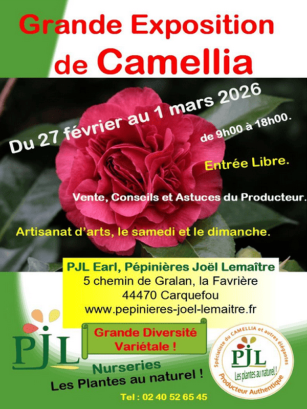 Pépinière Joël Lemaître - Conservatoire du Camélia à Carquefou